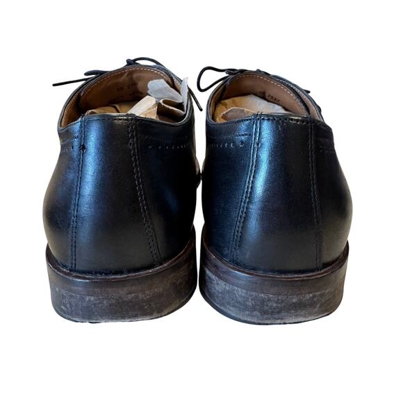 Johnston & Murphy Black Henrick Plain Toe Oxford Size 10.5M - Picture 3 of 6